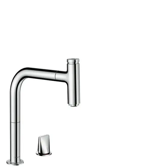 Hansgrohe HG Metris Select M71 2-Loch Einhebel-Küchenmischer 200, Eco, Ausziehauslauf, 1jet, sBox Chrom, 73825000, Artikel in Kategorie
